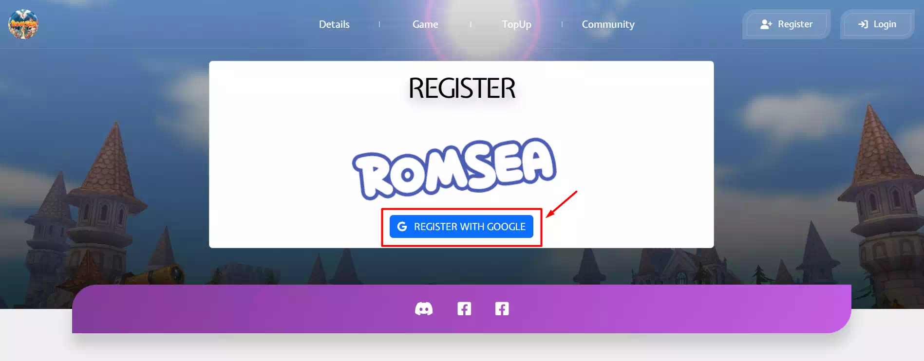 How to Register ROM SEA Private Server - 1